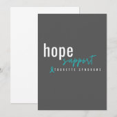 トゥレット症候群。ホープ支持。招待状 招待状 (正面/裏面)