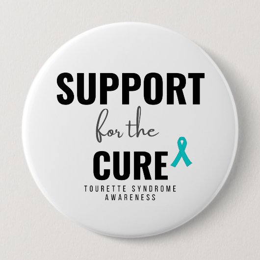 トゥレット症候群。治癒のサポート。ボタン 缶バッジ (正面)