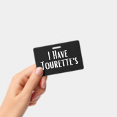 トゥレット症 バッジ (手持ち)