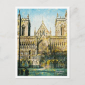 トゥロンハイムノルウェー美しい油絵都市 ポストカード (正面)