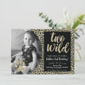 トゥワイルドレオパード誕生日招待状 招待状 (スタンド正面)
