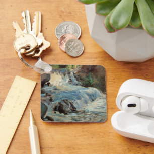 トゥワフツマンの滝、ヴィンテージ印象派 キーホルダー