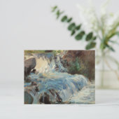 トゥワフツマンの滝、ヴィンテージ印象派 ポストカード (スタンド正面)