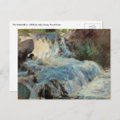トゥワフツマンの滝、ヴィンテージ印象派 ポストカード (正面/裏面)