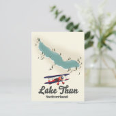 トゥンスイス湖の地図 ポストカード (スタンド正面)