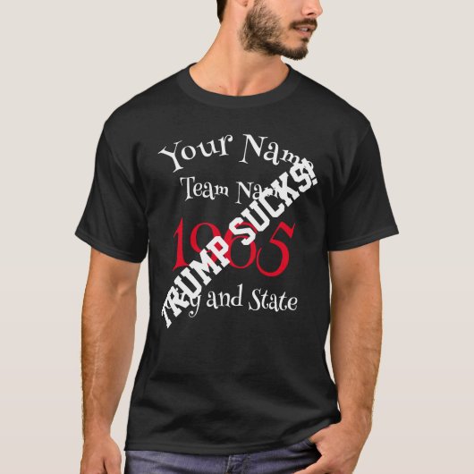 トゥンプ・パーティー 2046 2001 2002 2003 2004 2005 2006 Tシャツ (正面)