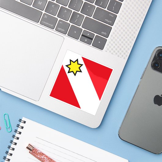 トゥン国旗 シール (ノートパソコンとiPhone)