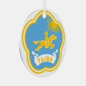 トゥヴァコートオブアームズクリスマスツリーオーナメント メタルオーナメント (正面右)