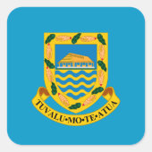 トゥヴァルのトゥヴァーガンのコート スクエアシール (正面)