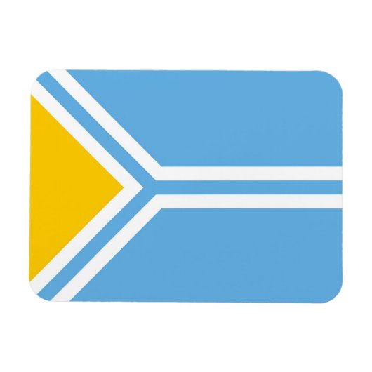 トゥヴァ民族国旗tuvinian マグネット (横)