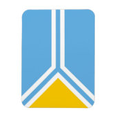 トゥヴァ民族国旗tuvinian マグネット (縦)