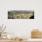 トゥヴァ、アルディンブラク、ユルトと山のポスター ポスター (キッチン)