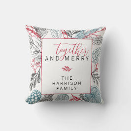 トゥーアンドホリデイメリーグリーナリーファミリー クッション