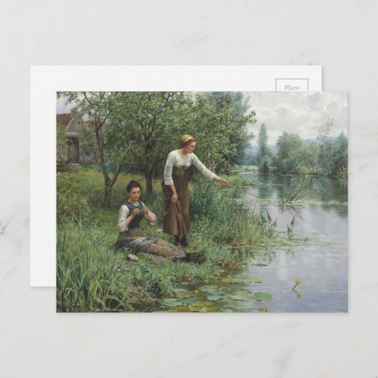 トゥーウィメンズ魚釣りバイダニエル・リッジウェイナイト ポストカード (正面/裏面)
