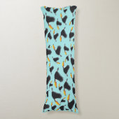 トゥーカカラフルン熱帯鳥のパターン ボディピロー (正面縦)