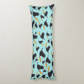 トゥーカカラフルン熱帯鳥のパターン ボディピロー (裏面 (縦))