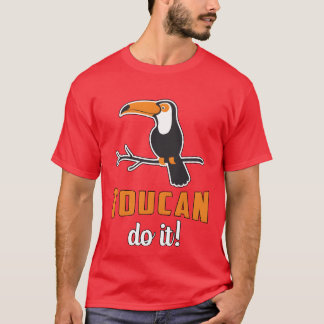 トゥーカンそれを鳥のウォッチャーはレトロウカンスの少年を見て Tシャツ