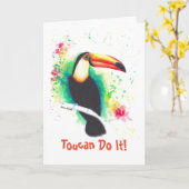 トゥーカンだ！グリーティングカード カード (黄色い花)