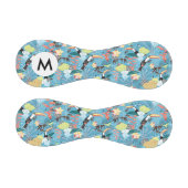 トゥーカンとハミングバードを含む熱帯テクスチャ 野球ボール (パネル)