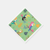 トゥーカンとパロット スタンダードカクテルナプキン (角)