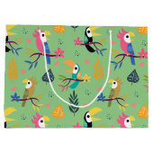 トゥーカンとパロット ラージペーパーバッグ (裏面)