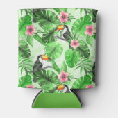 トゥーカンの熱帯パターン 缶クーラー (正面)