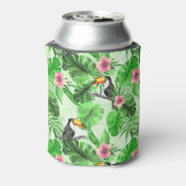 トゥーカンの熱帯パターン 缶クーラー (缶裏面)