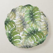 トゥーカンエキゾチック水カラーイラストレーション ラウンドクッション (裏面)