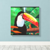 トゥーカンエキゾチック野生生物バードキャンバスプリントアート キャンバスプリント (インサイチュ (ウッドフロア))