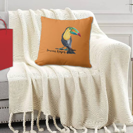 トゥーカンキーパーウォーターカラーイラストレーション クッション