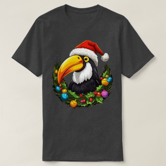 トゥーカンクリスマス Tシャツ (デザイン正面)