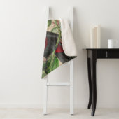 トゥーカンジャングルトロピカルバードビューティフルアンティーク シェルパブランケット (インサイチュ)