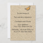 トゥーカンジャングルトロピカルバードビューティフルアンティーク 招待状 (裏面)