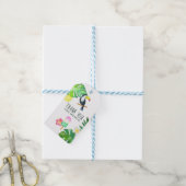 トゥーカントロピカルウォーターカラーサマーパーティー ギフトタグ (より糸付き)