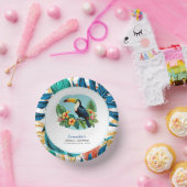 トゥーカントロピカルレインフォレストサマーズブライダルシャワー ペーパーボウル (パーティー)