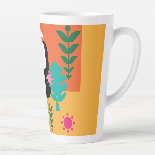 トゥーカンバードラバー2トーンコーヒーマグ カフェラテマグ (右)