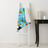 トゥーカンフラミンゴとアララのシームレスバードパターン シェルパブランケット (インサイチュ)