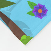 トゥーカンフラミンゴとアララのシームレスバードパターン フリースブランケット (角)