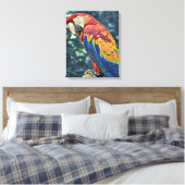 トゥーカンレスキュー牧場 – Macaw 絵画's キャンバスプリント (インサイチュ (寝室))