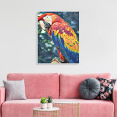 トゥーカンレスキュー牧場 – Macaw 絵画's キャンバスプリント (インサイチュ (リビング))