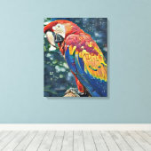 トゥーカンレスキュー牧場 – Macaw 絵画's キャンバスプリント (インサイチュ (ウッドフロア))