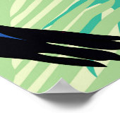 トゥーカンヴィンテージカラフルイラストレーション。 ポスター (角)