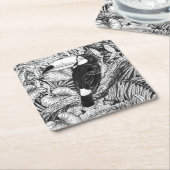 トゥーカン熱帯庭園 スクエアペーパーコースター (アングル)