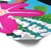 トゥーカン熱帯花ジャングルバードウォールアート ポスター (角)