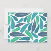 トゥーカン熱帯葉文房具ノートカード ノートカード (裏面)