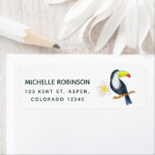 トゥーカン熱帯雨色の夏 ラベル (インサイチュ)