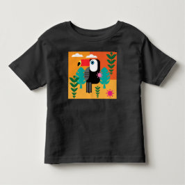 トゥーカン熱帯鳥 トドラーTシャツ