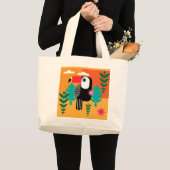 トゥーカン熱帯鳥 ラージトートバッグ (正面(商品))