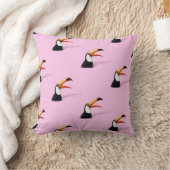 トゥーカン発表:トロピカルピンクの楽園 クッション (ブランケット)