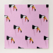 トゥーカン発表:トロピカルピンクの楽園 ジグソーパズル (横)